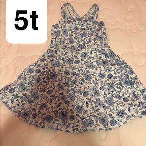 Giani Bernini Blue and White Floral Kids Dress